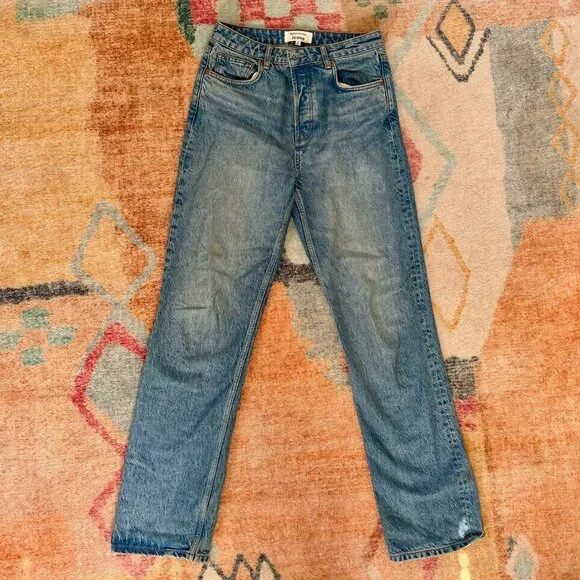 Reformation Cynthia High Rise Blue Jeans - Picture 3 of 7